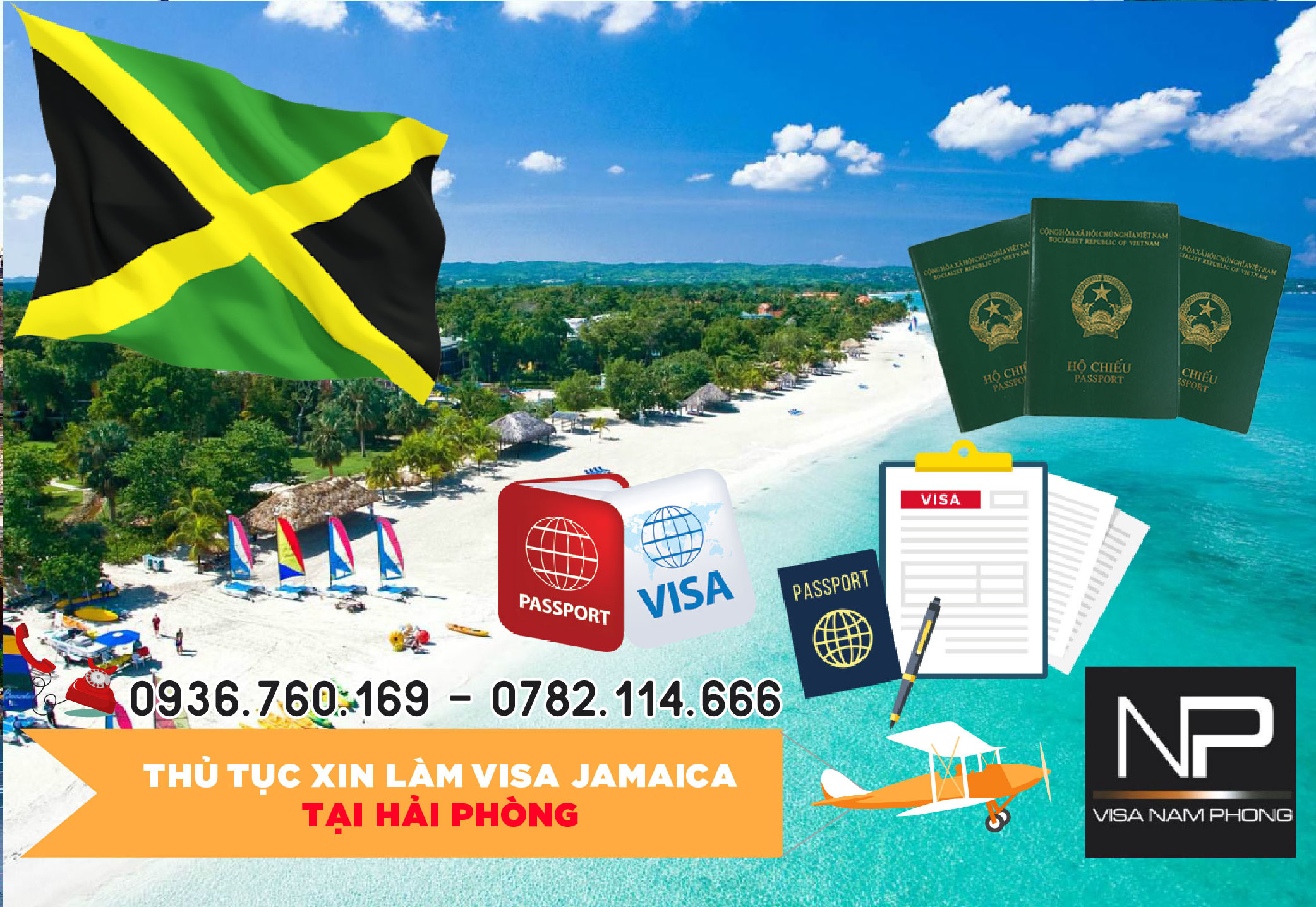 Thủ tục xin làm visa Jamaica tại Hải Phòng