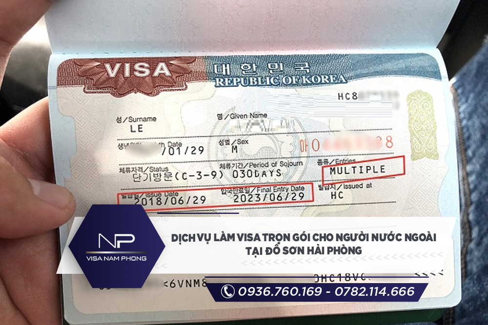 Dịch vụ Làm visa trọn gói cho người nước ngoài tại Đồ Sơn Hải phòng