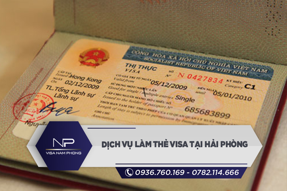 Dịch vụ làm thẻ visa tại Hải Phòng