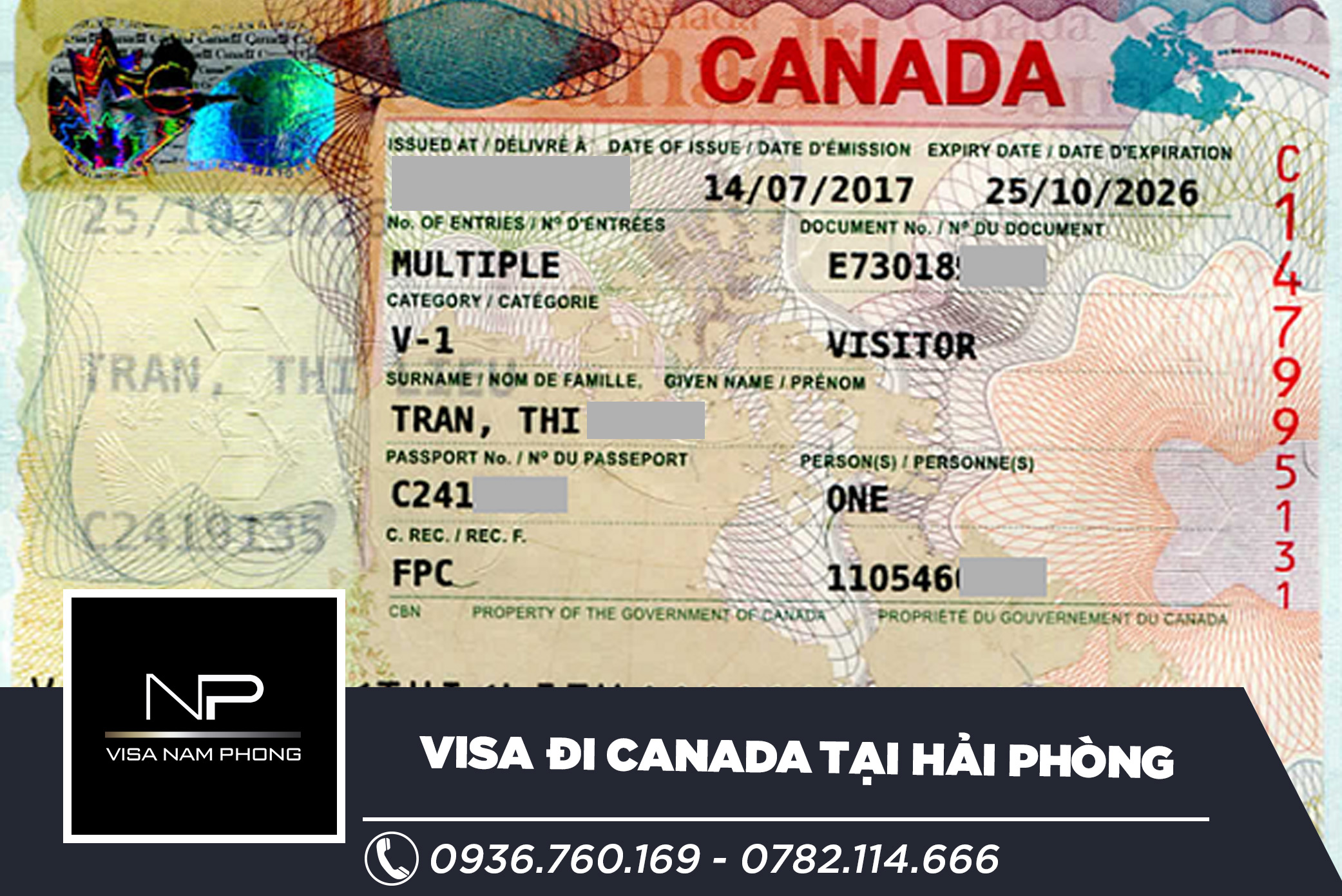 Visa đi Canada tại Hải Phòng