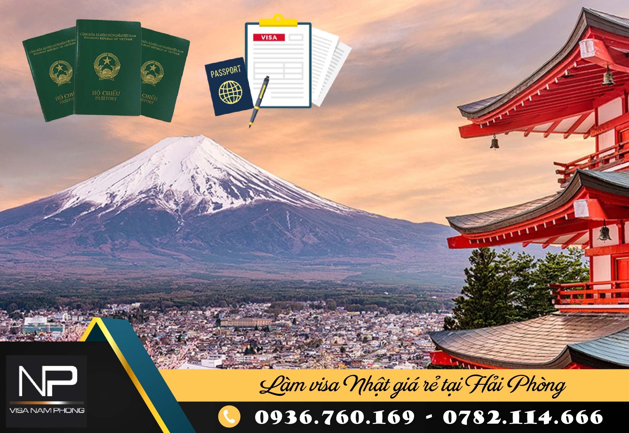 Làm visa Nhật giá rẻ tại Hải Phòng