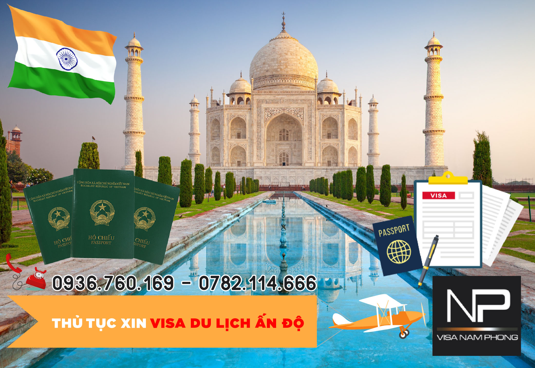 Thủ tục xin visa du lịch Ấn độ tại Hải Phòng