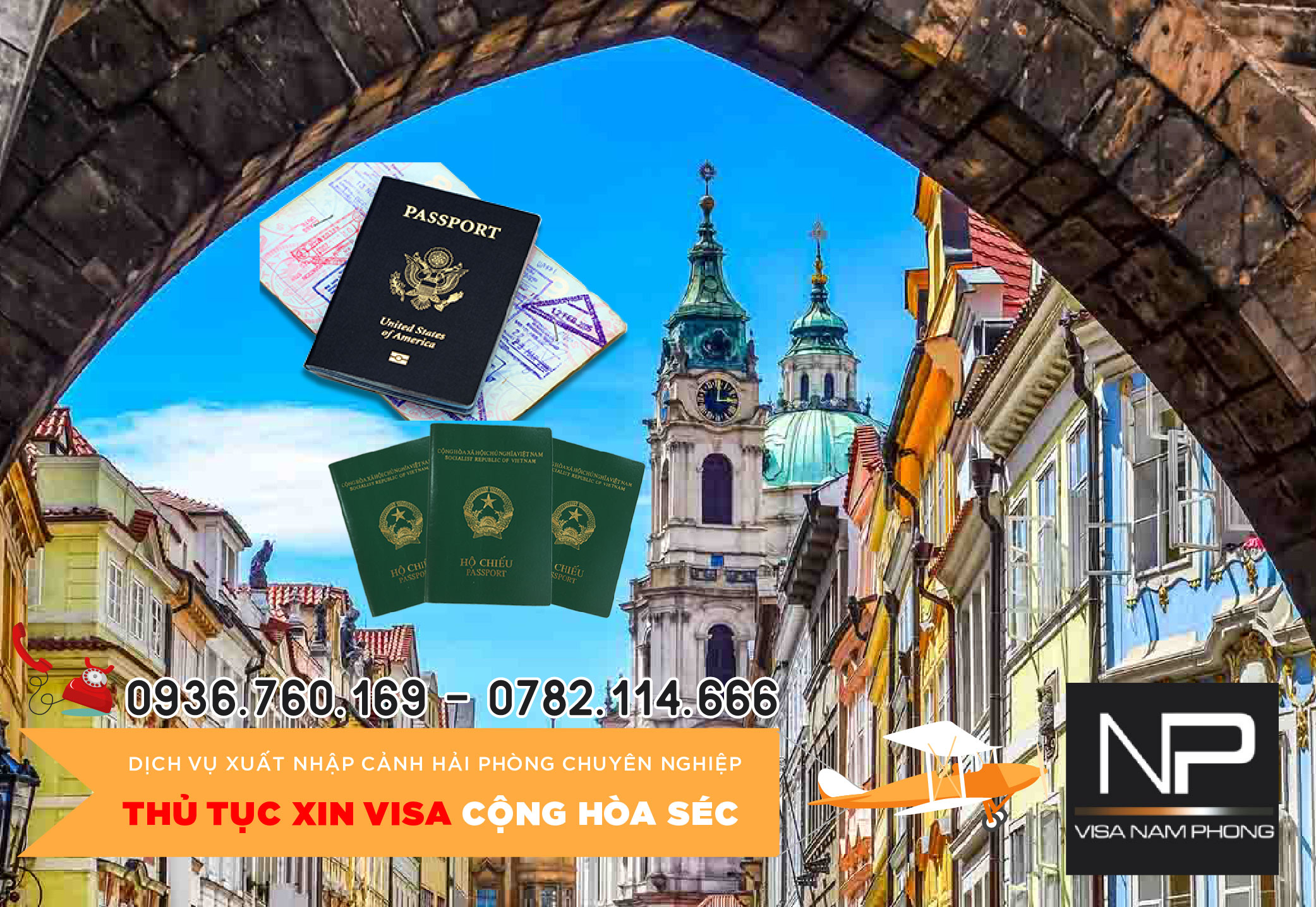 Thủ tục xin visa Cộng hòa Séc tại Hải Phòng