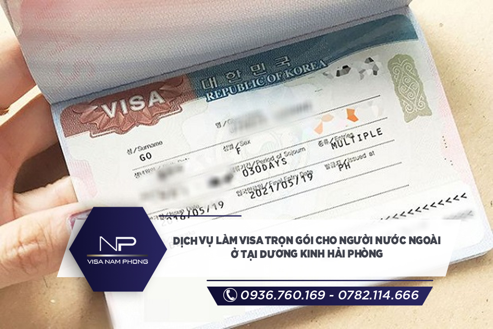 Dịch vụ Làm visa trọn gói cho người nước ngoài ở tại Dương Kinh Hải phòng
