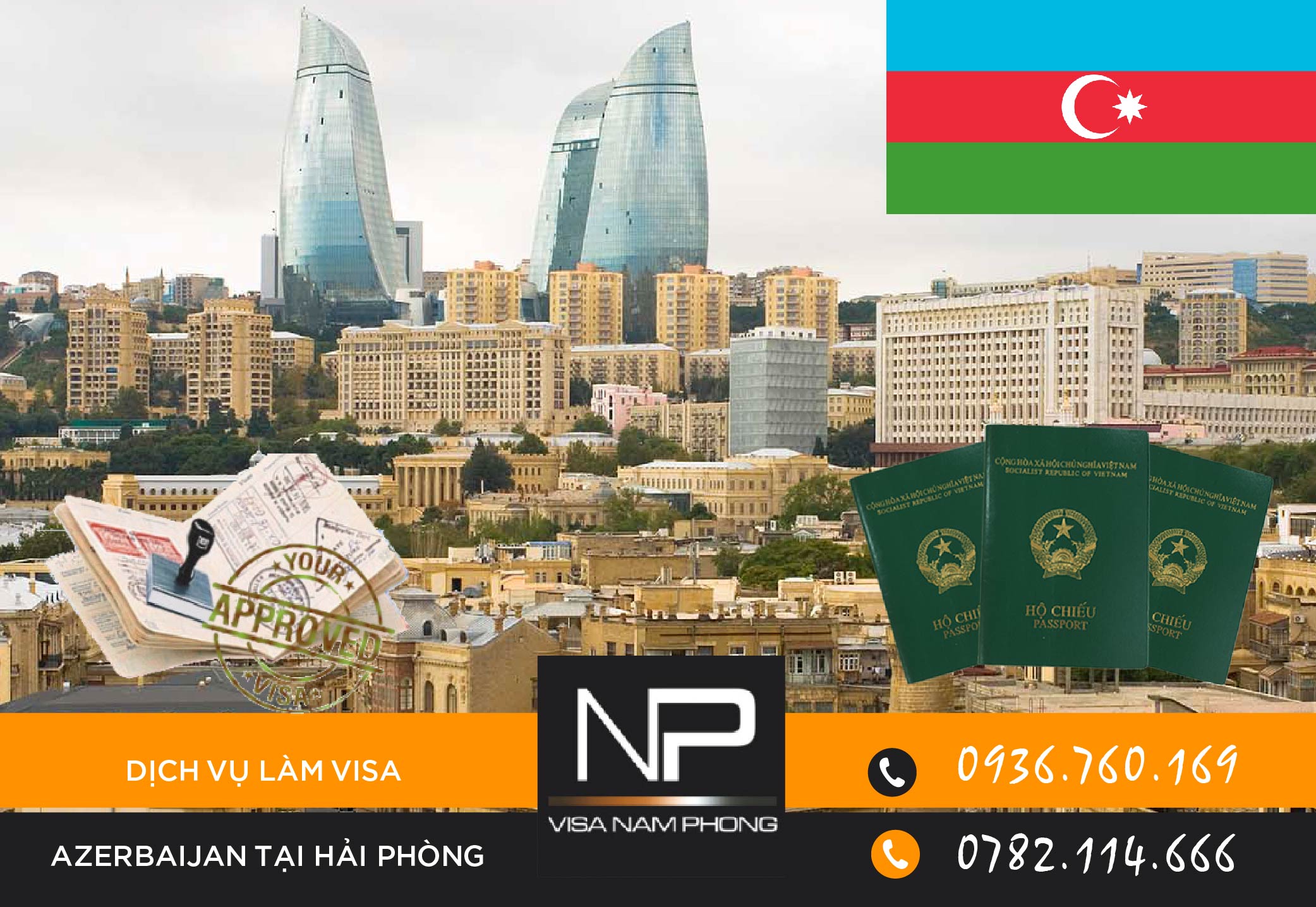 Dịch vụ làm visa Azerbaijan tại Hải Phòng