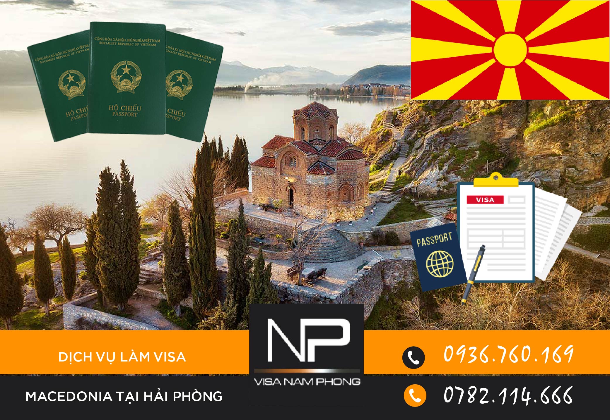 Dịch vụ làm visa Macedonia tại Hải Phòng