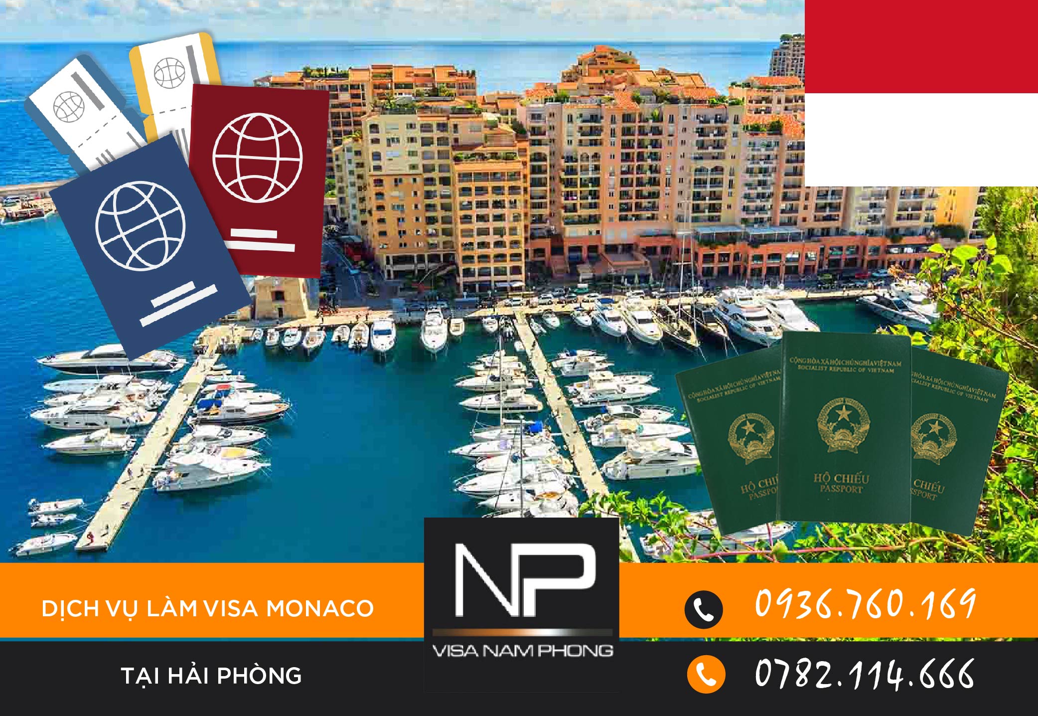Dịch vụ làm visa Monaco tại Hải Phòng