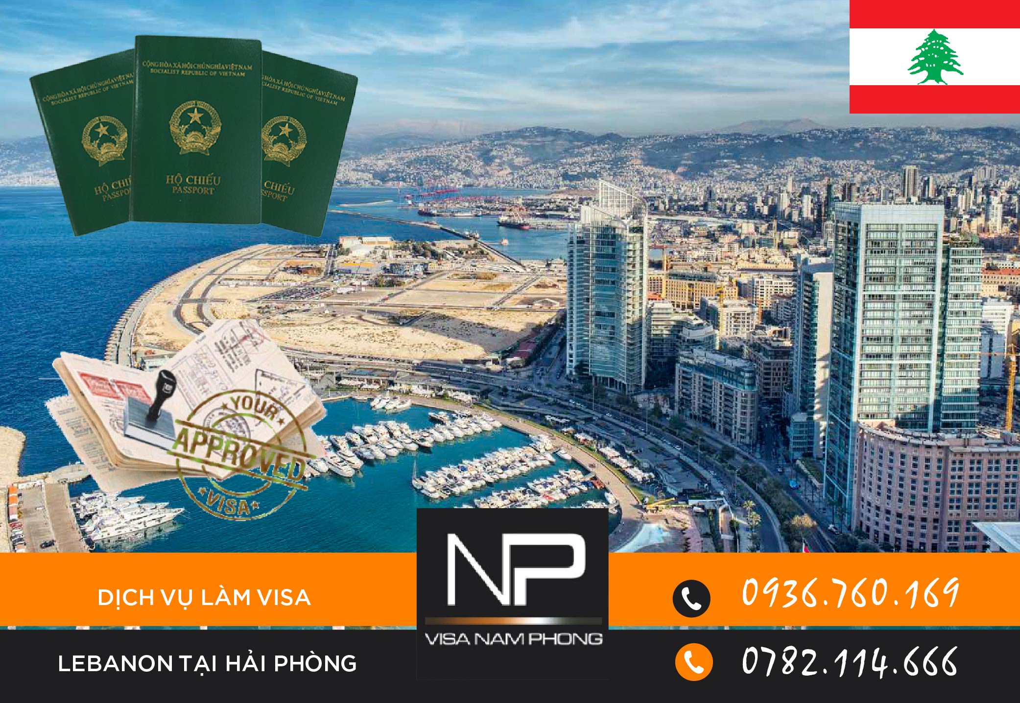 Dịch vụ làm visa Lebanon tại Hải Phòng