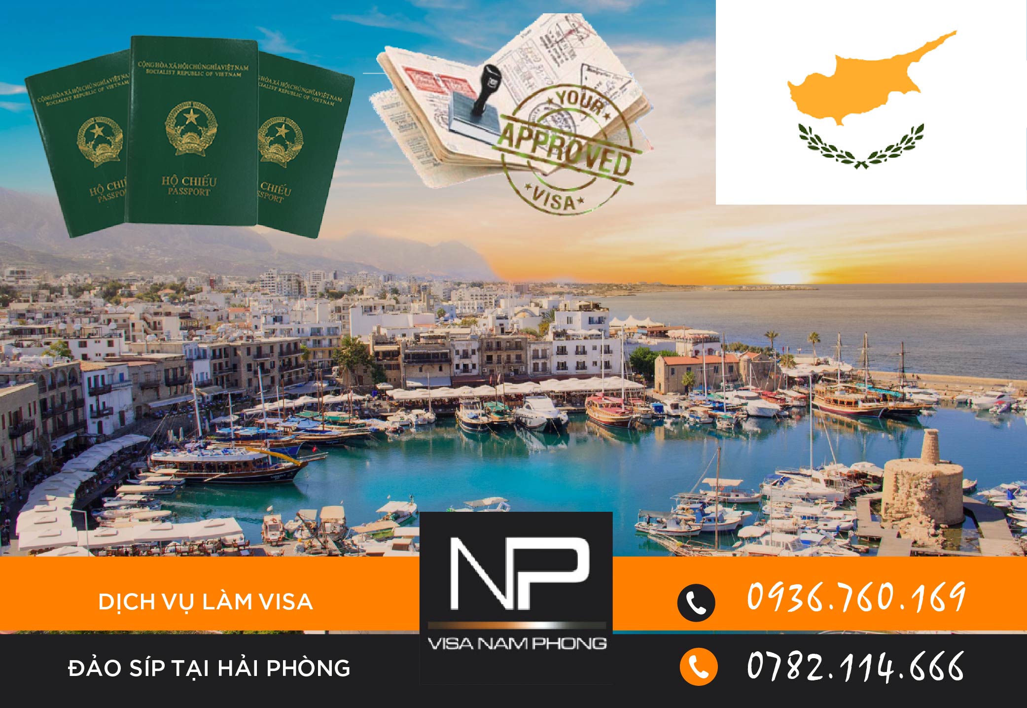 Dịch vụ làm visa Đảo Síp tại Hải Phòng