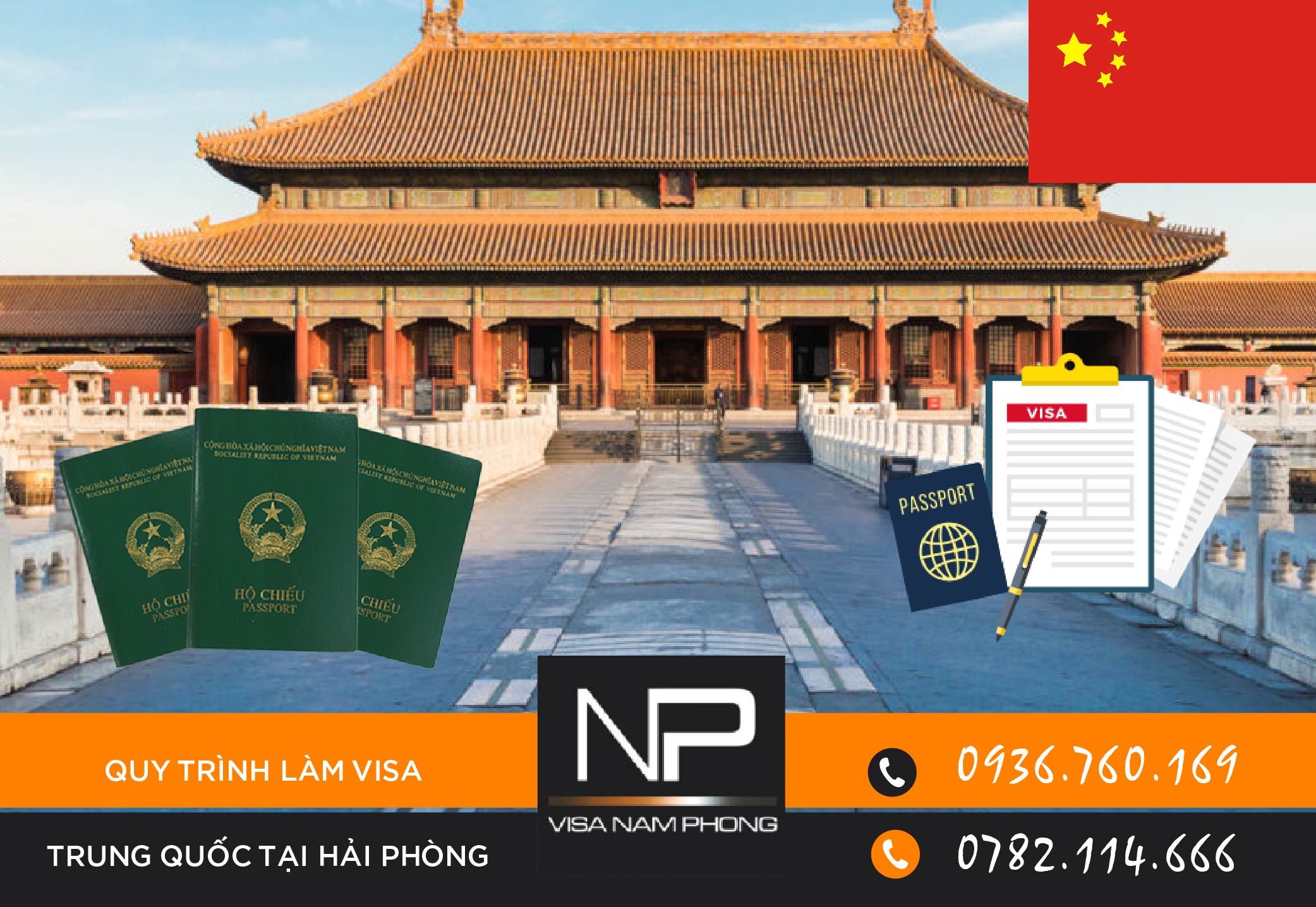 Quy trình chuẩn bị hồ sơ xin visa Trung Quốc tại Hải Phòng