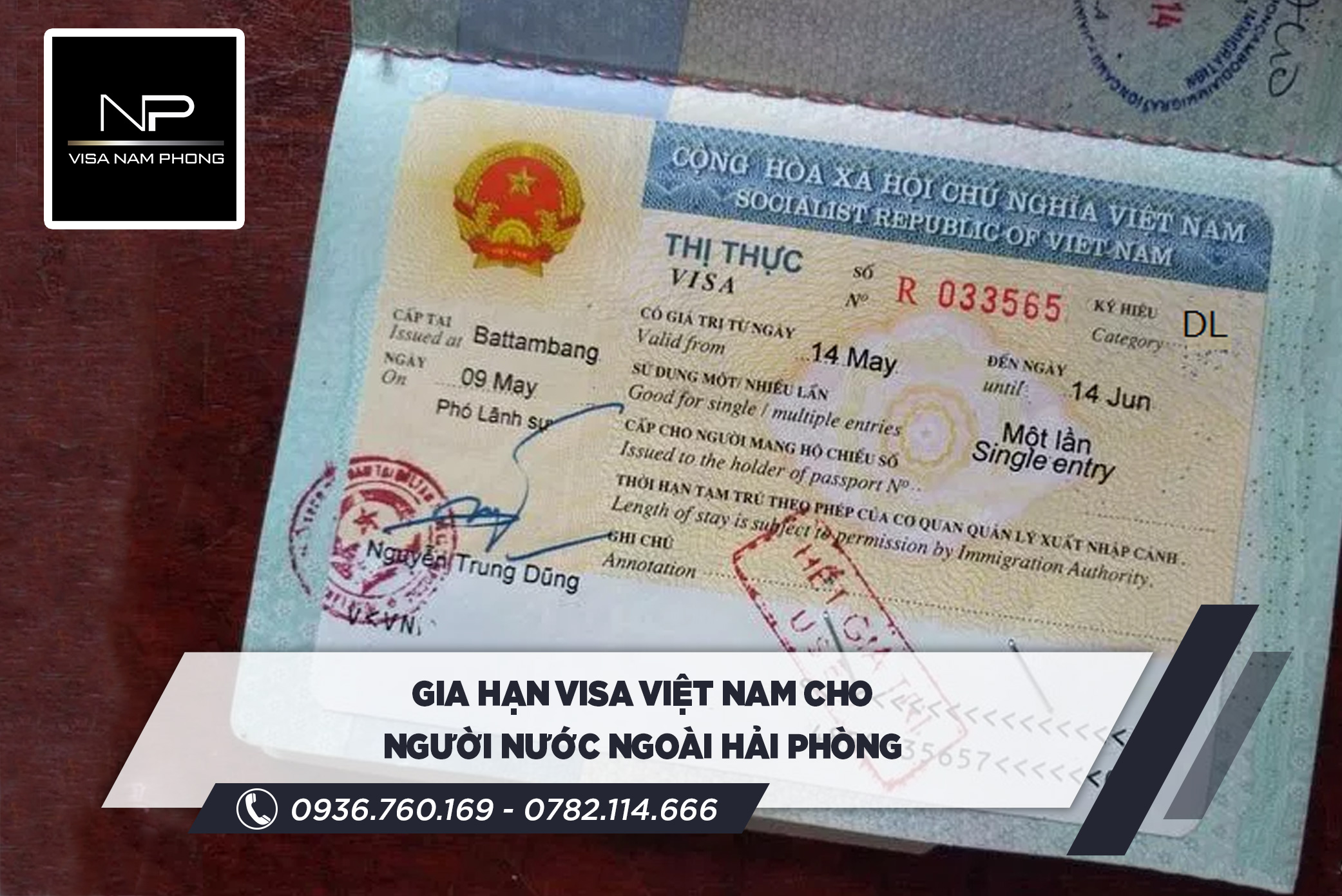 Gia hạn visa Việt Nam cho người nước ngoài Hải Phòng