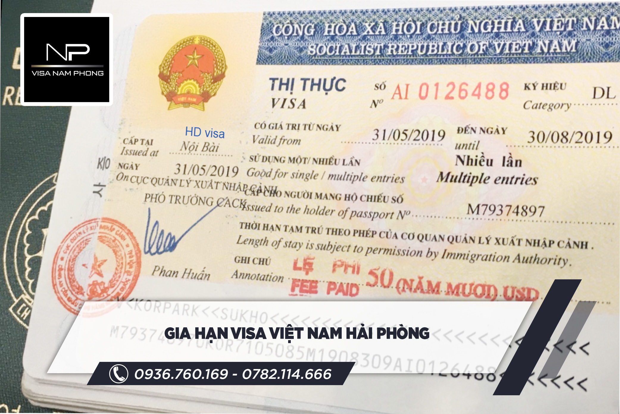 Gia hạn visa Việt Nam Hải Phòng