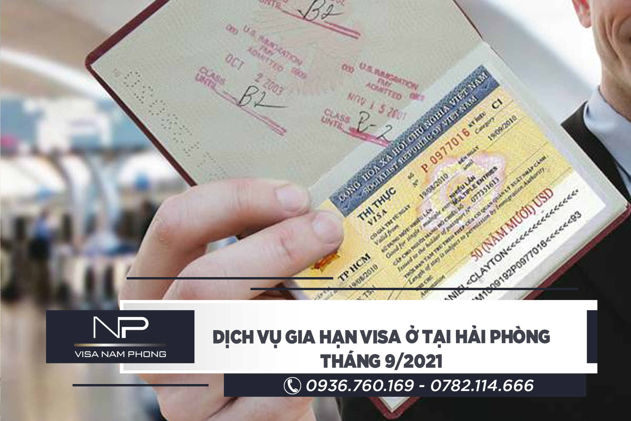 Dịch vụ gia hạn visa tại Hải Phòng tháng 9/2021	