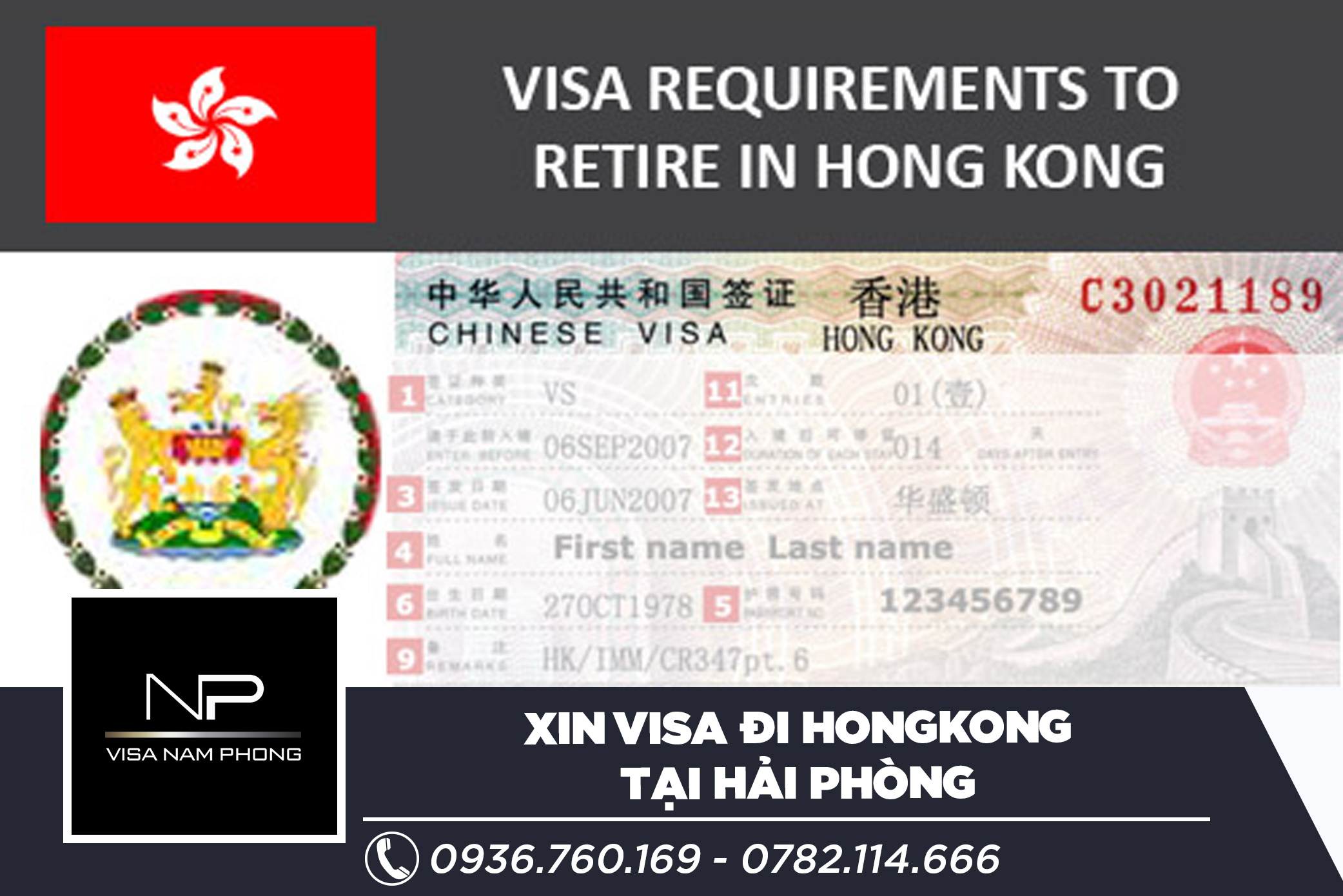 Xin visa đi Hong Kong tại Hải Phòng