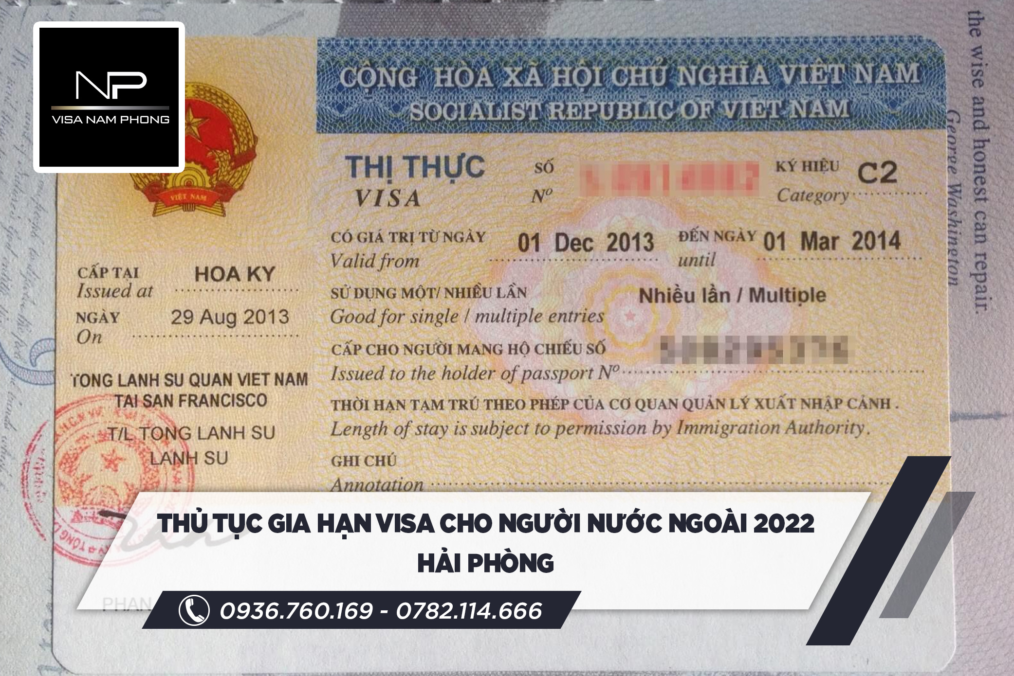 Thủ tục gia hạn visa cho người nước ngoài 2022 Hải Phòng