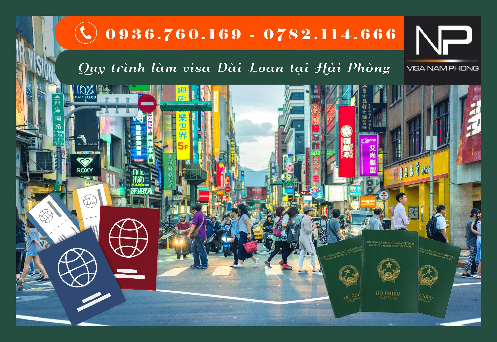 Quy trình làm visa Đài Loan tại Hải Phòng