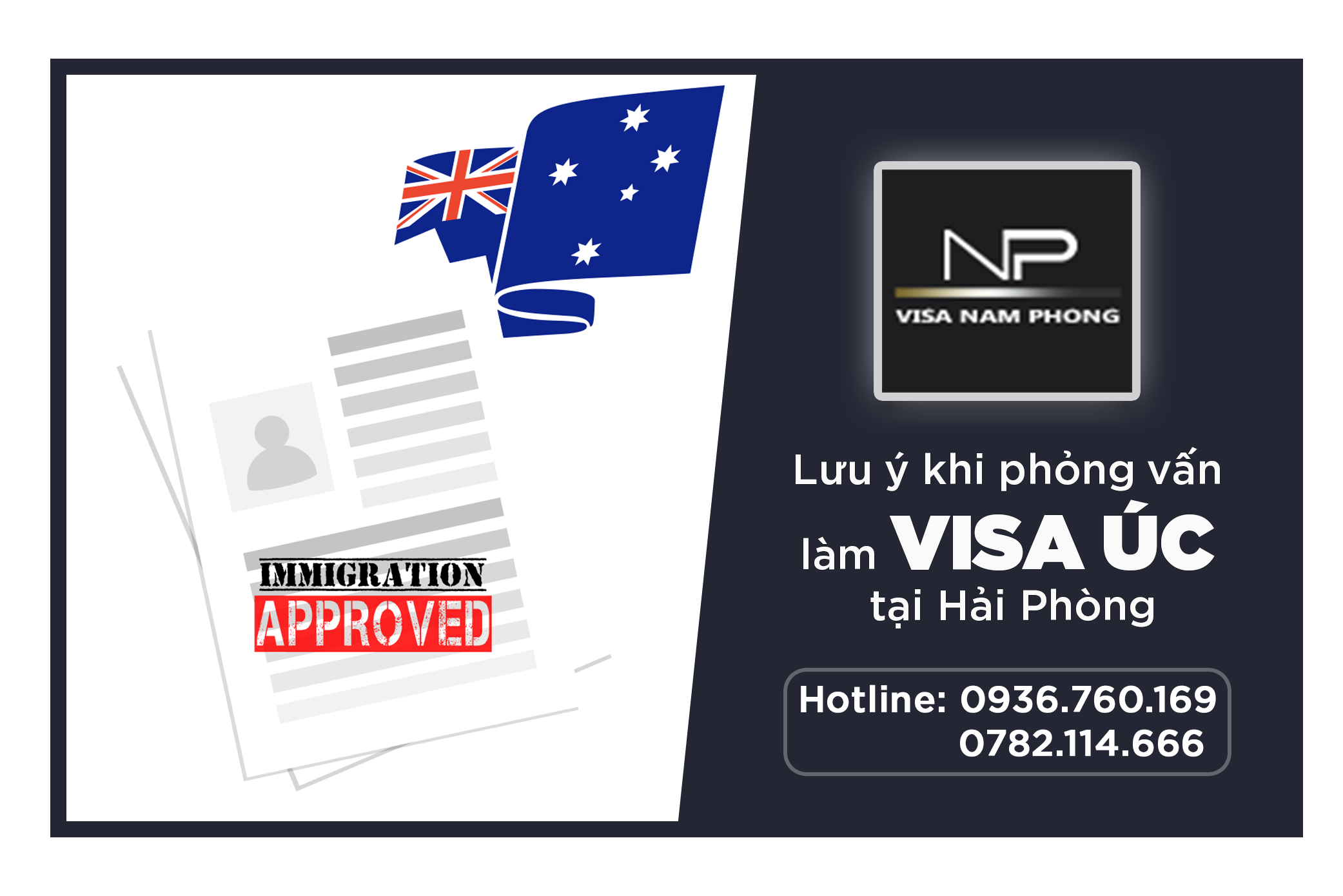 Lưu ý khi phỏng vấn làm visa Úc tại Hải Phòng