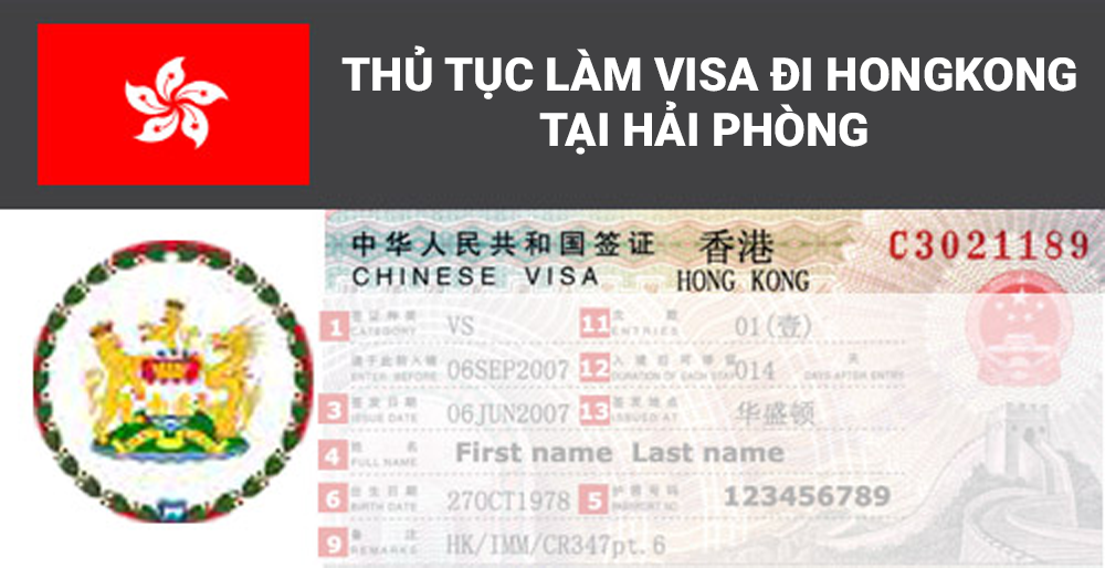 Thủ tục làm visa đi Hong Kong tại Hải Phòng